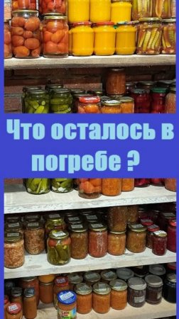 Что хранится в моем погребе накануне Нового года - показываю полки с заготовками