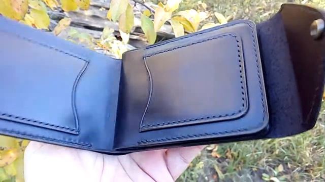 Кошелек для денег, карт, служебного удостоверения. Ручная работа на заказ.