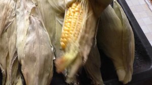 Запекаю кукурузу в листьях в духовке