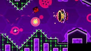 Geometry Dash прохождение уровня HEAXAGON FORCE  на 3 звезды⭐⭐⭐