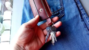 Ключница из натуральной кожи. Leather handmade Бесплатная выкройка # PDF Pattern