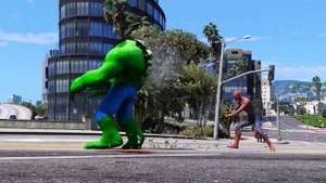 TEAM SPIDER-MAN vs HULK 2099 - Epic Superheroes Battle