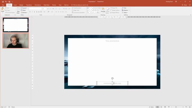 Powerpoint slide with an image background and border ✔ смотреть онлайн