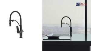 Смеситель для кухни с подключением к фильтру с питьевой водой LEMARK BRONX LM3761BL