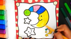 Раскраска для детей Паровоз | Учим Цвета | Раскрашка ТВ