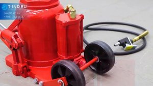 Домкрат подкатной бутылочный 50 тонн Torin TRQ50002 обзор | Шиномонтажное оборудование