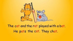 Develop early reading: The Fat Cat story for Kids | Read short stories with CVC words| Short Storie