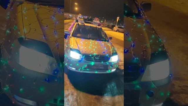 Новокузнецкая елка #automobile #опер #nekoglai #light #дрифт #christmas #прикол #cartok #ремонт