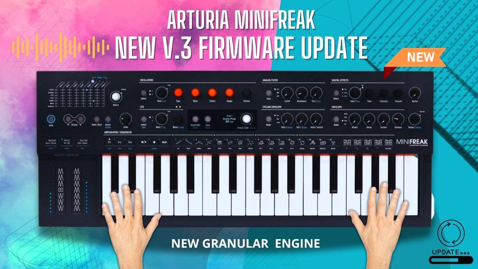 Arturia MiniFreak 3.0: New Granular Engine