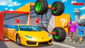 ВЫБИЛ САМУЮ ДЛИННУЮ ЛАМБУ ИЗ КОНТЕЙНЕРА! МАШИНА ГИГАНТ? БИТВА ЗА КОНТЕЙНЕРЫ В ГТА 5 ОНЛАЙН