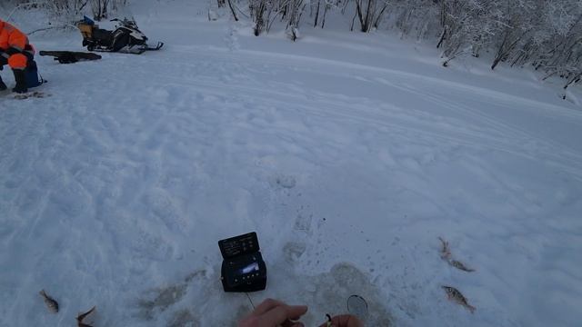 Ловля окуня, Поведение окунь на подводной камере, Катание на санях. смотреть онлайн