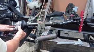 Кардан из ШРУСа и крестовины для мини погрузчика.