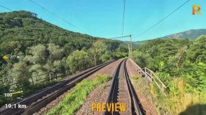 Из Козице в Прад Татры (Кошице - Братислава 1_3, Словакия), вид машиниста в 4K 60fps UHD