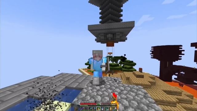 КАК ПОСТРОИТЬ БЕСКОНЕЧНУЮ ФЕРМУ ЖЕЛЕЗА в МАЙНКРАФТЕ? ВЫЖИВАНИЕ НА 1 БЛОКЕ BYNNY БАФФИ!