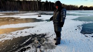 Первая зимняя рыбалка, открываем сезон 🎣