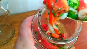 Салат"Вкус Лета"на зиму!Салат из огурцов и помидоров!