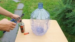 Ветряк с барабаном из пластиковой бутылки от кулера своими руками. Как избавиться от кротов.