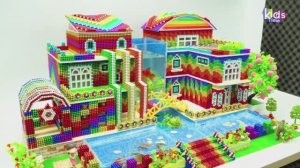 Магнитные шарики - Современный Особняк С Креативным Дизайном Из Магнитных Шариков