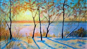 Осенне-зимние пейзажи Любови Гильман.