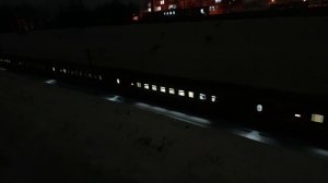 Зимний МИКС пассажирских поездов на перегоне Киров - Красносельский, 19.12.2024 год