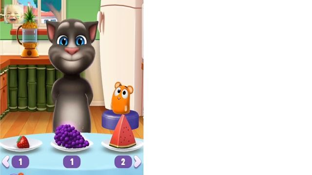 تعليم النطق للاطفال اسماء الفواكه و الخضروات مع توم المتكلم بالعربي kids learning