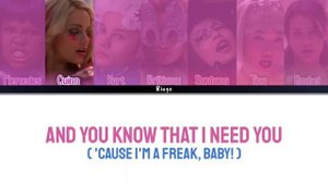 Glee - Bad Romance (Color Coded Lyrics)