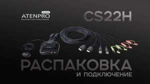 Обзор и распаковка KVM-переключателя ATEN CS22H