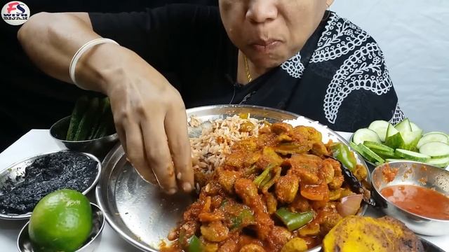 Chili Soyabean Eating With Rice Asmr Indian Food Mukbang