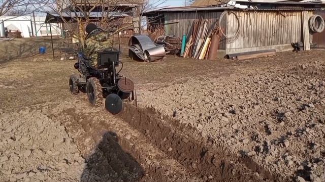 самодельный минитрактор
