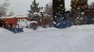 Пробная чистка снега на тракторе. 🤓👍🚜