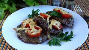 Запеченные печеночно-картофельные оладьи