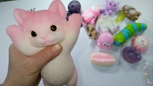 Асмр Сквиши💖приятные звуки АСМР🥰ТАБА СКВИШИ ЛАПКИ и другие антистрессы для вашего удовольствия😊