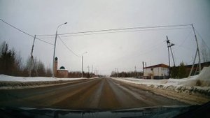 проезд по п. Пионерский апрель 2021 г.
