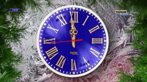 Наступление Нового Года на канале "Первый Городской" (Омск, 31.12.2019)