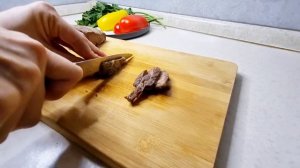 Красочный САЛАТ на НОВЫЙ ГОД. Салат с мясом. SALAD. ENG SUB.