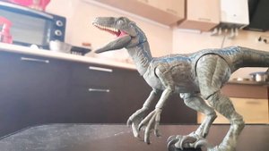 Велоцераптор Блю рычит. Мини-мультик