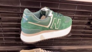 New Balance 574+ (Acidic Green) - Style Number: WL574ZAG