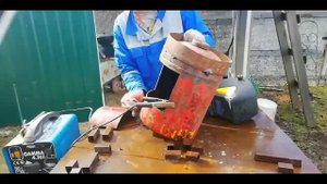 Как сделать печку для казана Из газового баллона две печки Печь своими руками