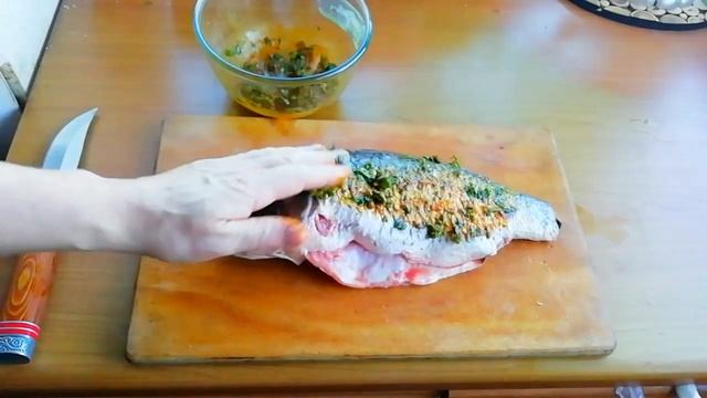 Рецепт карпа в духовке с лимоном