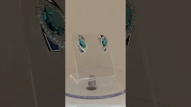 Серебряные серьги с Кварцем и Фианитами на Ozon CATALONY смотреть онлайн