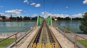 Марибор - Мурска-Собота (железные дороги Словении) - вид машинистов поезда в разрешении 4K 60fps UHD