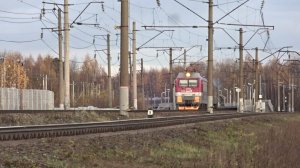 Электровоз ЭП1М-722 с пассажирским поездом №047М Самара - Санкт-Петербург