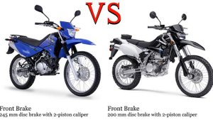 Yamaha XTZ 125 vs Kawasaki KLX 125 Test specification comparison