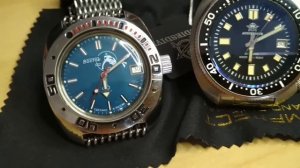 Восток Амфибия Классика 710 + КАСТОМИЗАЦИЯ =SD1970 Steeldive Марка 44MM Мужчины NH35 Dive