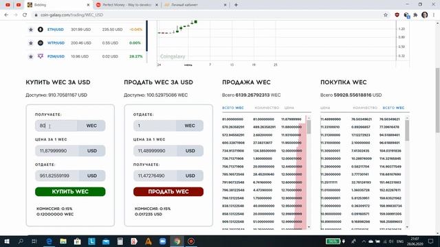 Как купить монету WEC от сообщества WEB TOKEN PROFIT Инструкция