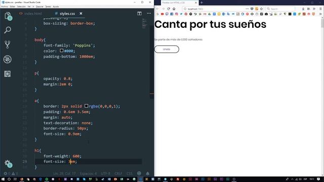 Efecto Parallax con HTML y CSS смотреть онлайн