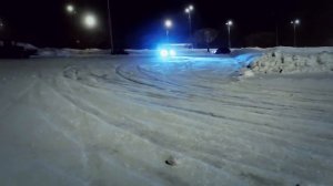 Приора. Валим боком.Зимний дрифт