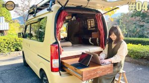 【Кей-кар DIY】Делаем выдвижной стол с ящиком для хранения.Mazda Scrum