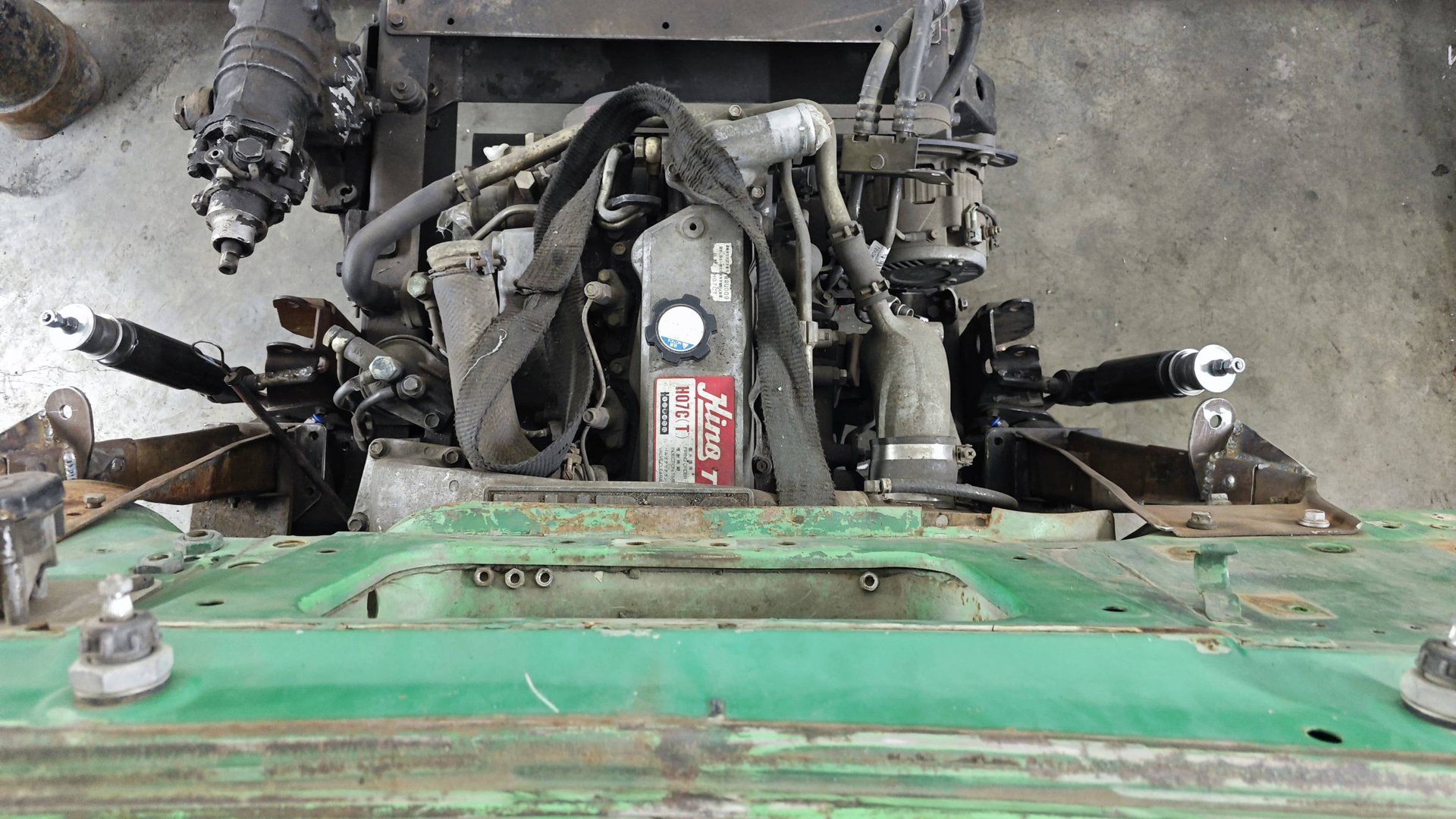 Обзор съёмного внутреннего капота ЗИЛ БЫЧОК на Японской турбо шестерке H07CT HINO. смотреть онлайн