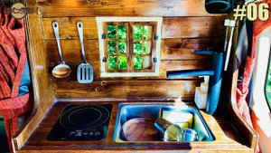 【Кей-кар DIY】Собираем кухню с индукционной плитой и раковиной.Mazda Scrum